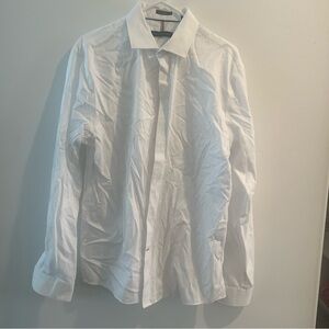 Tommy Hilfiger white long sleeve dress shirt - slim fit - wrinkle free
